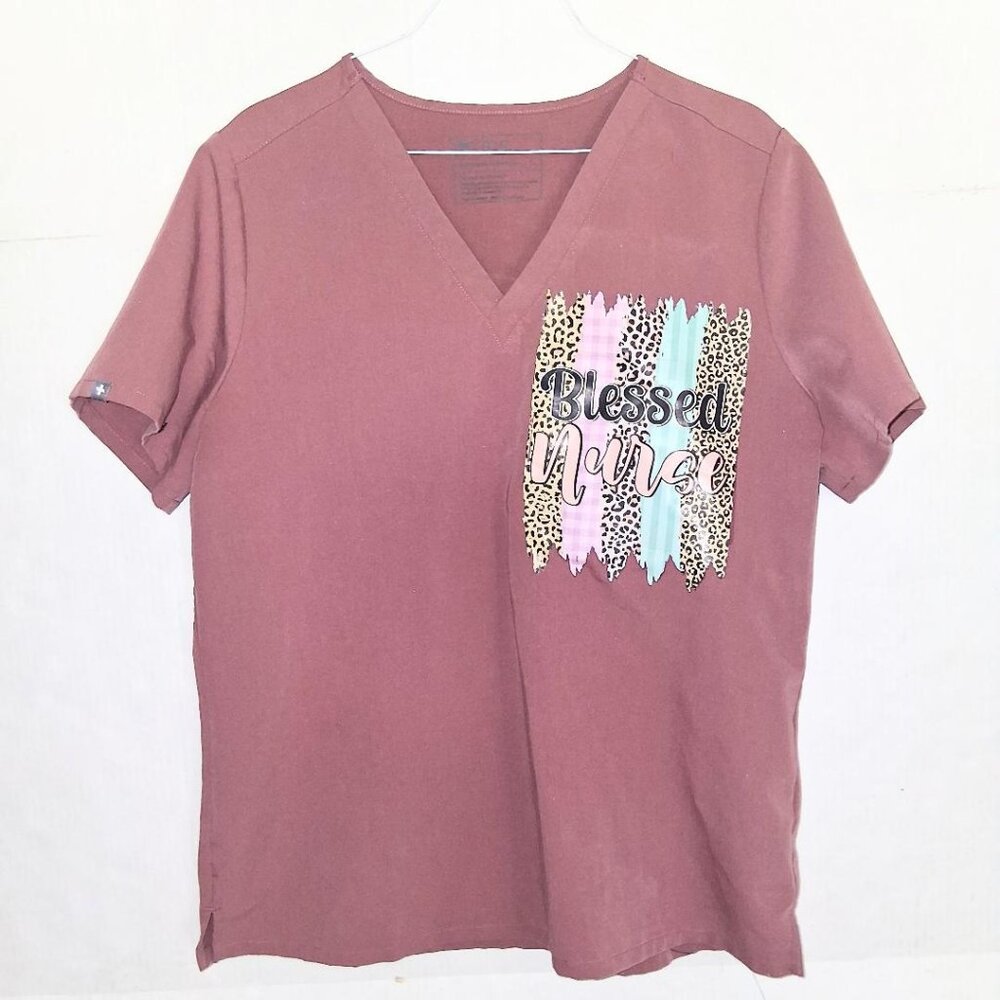 Figs Mauve Jogger Scrubs Set Size Large